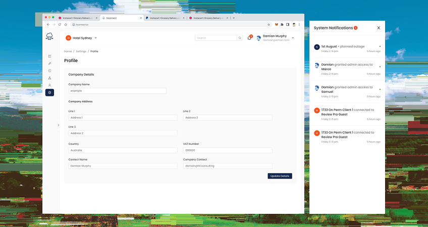 hconnect profile view