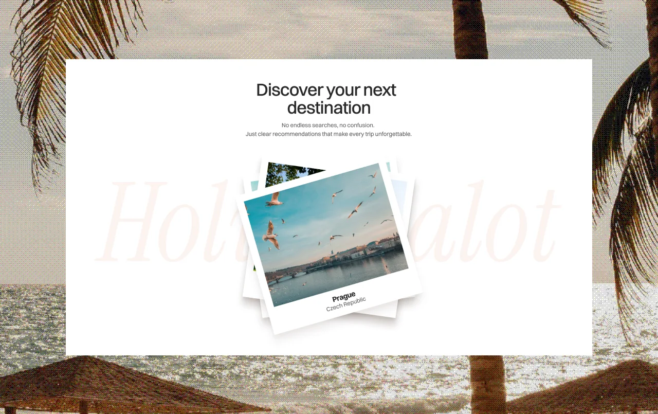 Holidayalot Landing Page Experience detail view