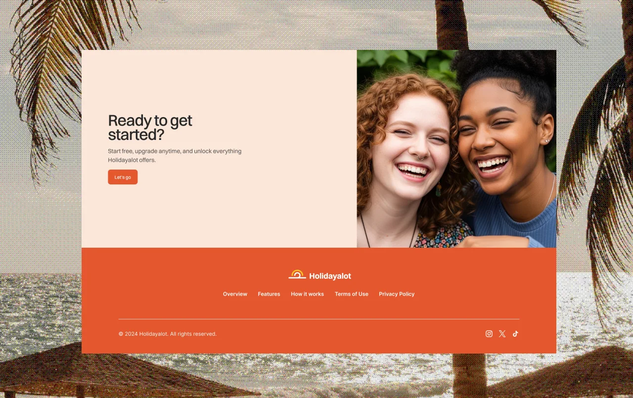 Holidayalot Landing Page Experience detail view
