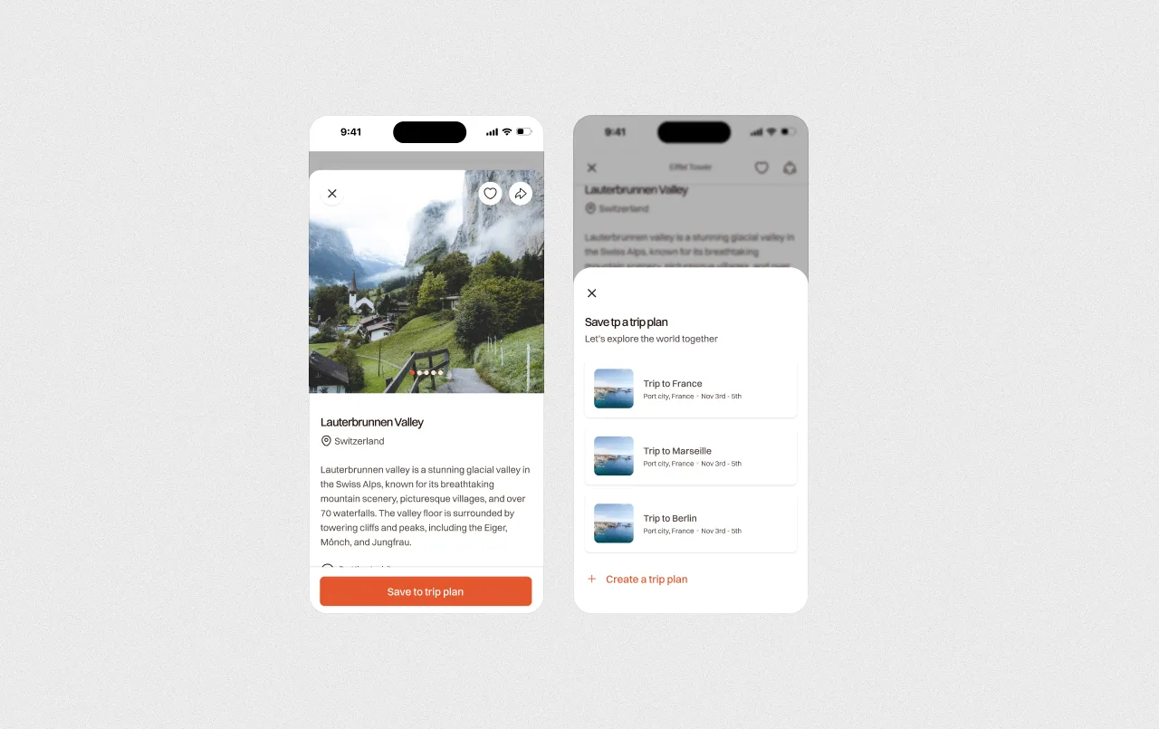 Holidayalot App detail view
